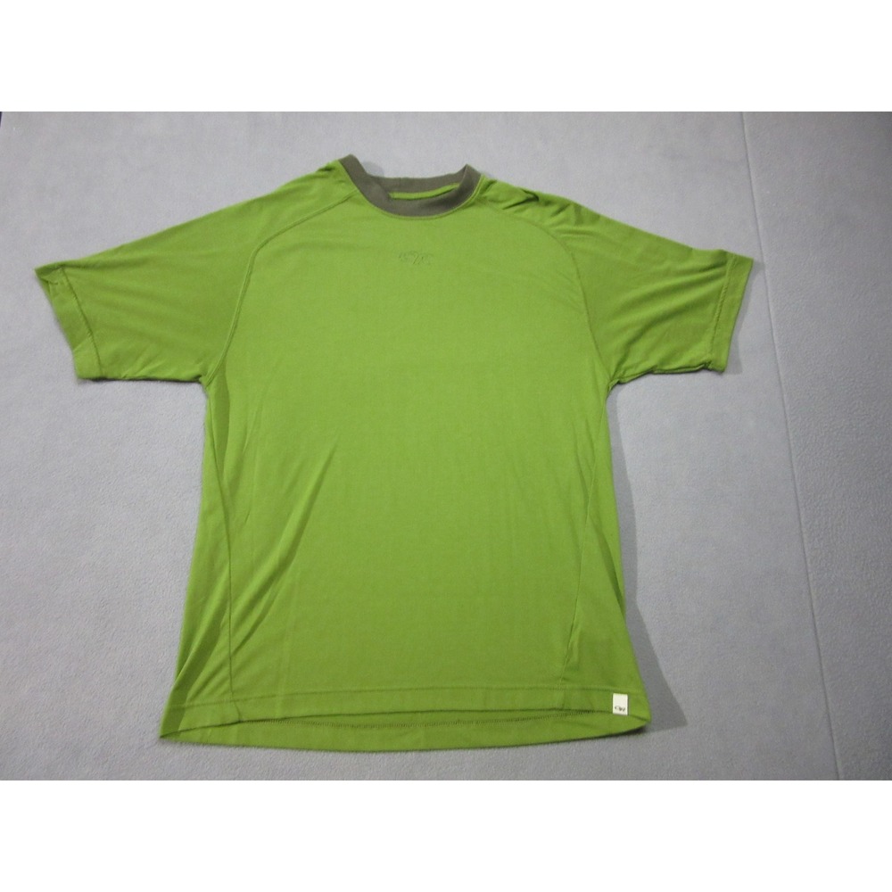 Outdoor Research Shirt Mens Large Green Dri-Release Wool Blend Wicking Outdoor
